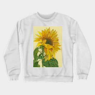 Sunflower watercolour painting Crewneck Sweatshirt